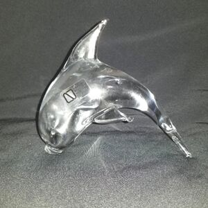 VNTG Murano glass dolphin